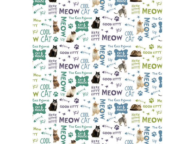 Paper Girl Design - Wrapping Paper for Cat Lovers